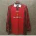 Maillot rétro manches longues domicile de Manchester United en 1996 - Rouge