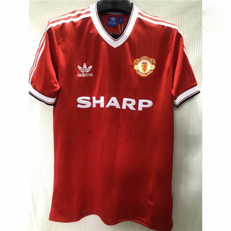 Manchester United 1984 Retro Heim Trikot- Rot