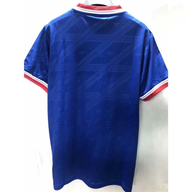 Terza maglia retro blu di Manchester United nel 1986