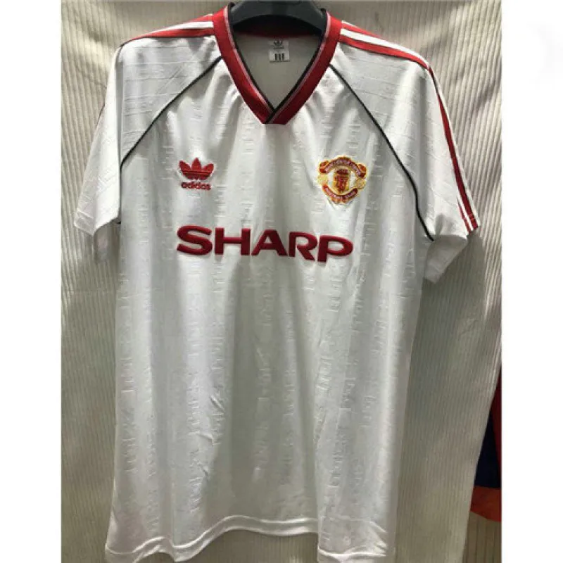 Manchester United 1988 Away - White Retro Jersey