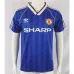 Maglia retro di trasferta di Manchester United 1988/89 - Azzurra
