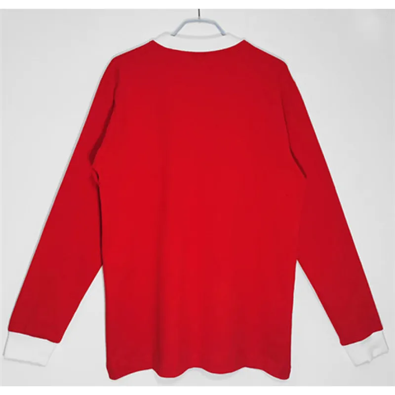 Manchester United 1963 Home - Red Retro Long - Sleeve Jersey