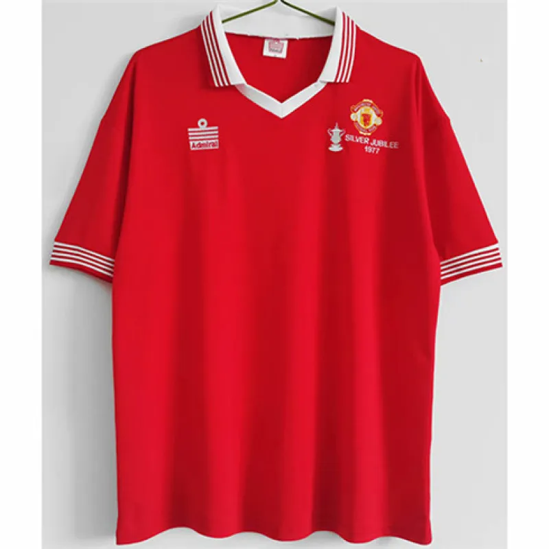 Manchester United 1977 Home Retro Jersey - Red