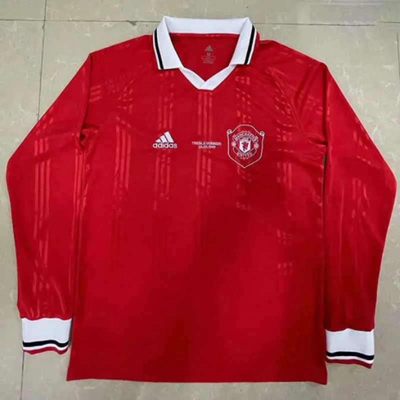 Camiseta retro para niños de Manchester United 1999/00 - Roja