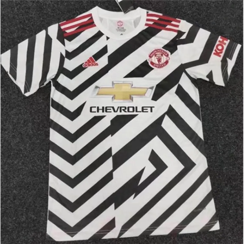 Tercer camiseta retro de Manchester United 2020/21 - Blanca