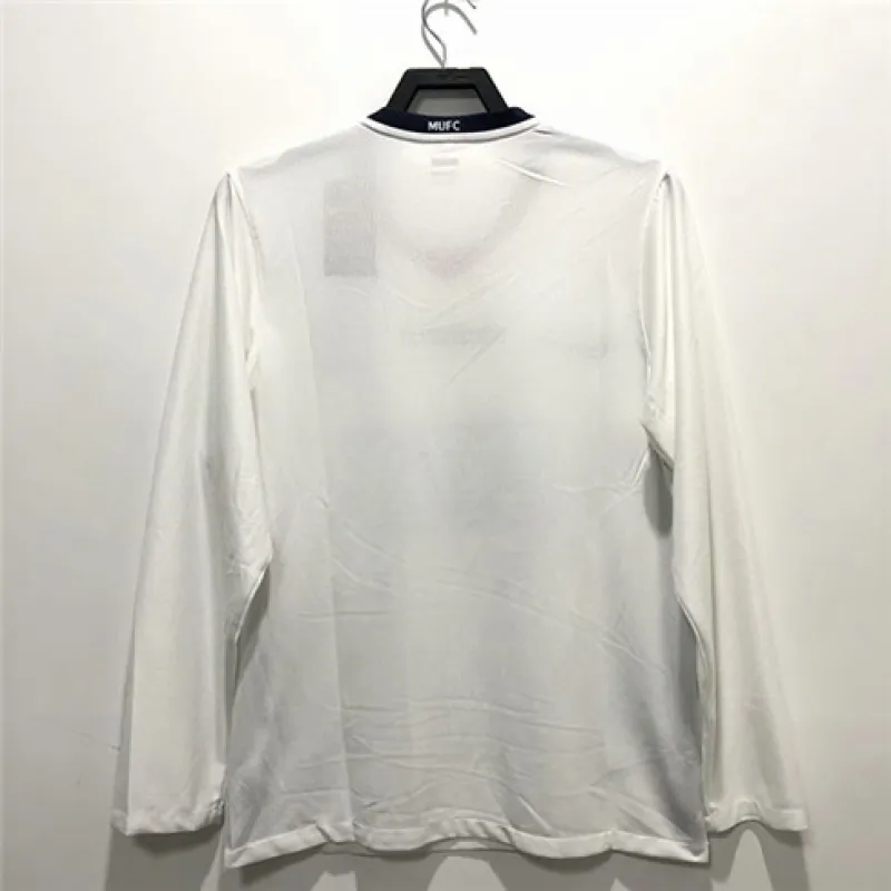 Manchester United Retro Long-Sleeve Jersey 2008/09 Away - White