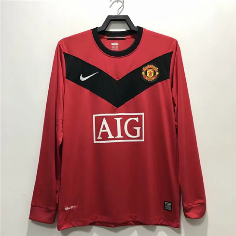 Manchester United Retro Long-Sleeve Jersey 2010 Home - Red