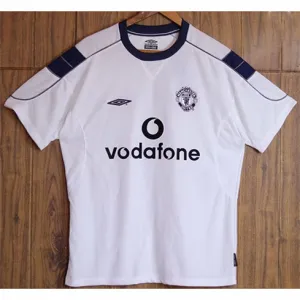 Maglia retro di trasferta di Manchester United 1999/00 - Bianca