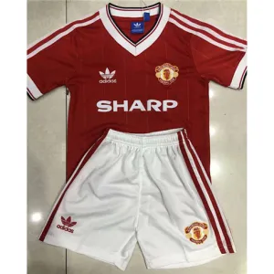 Manchester United Kids' Retro Jersey 1984 Home - Red