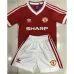 Camiseta retro para niños de Manchester United 1984 local - Roja