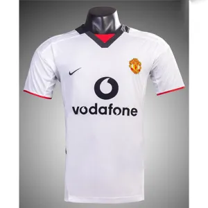 Maglia retro di trasferta di Manchester United 2002/03 - Bianca
