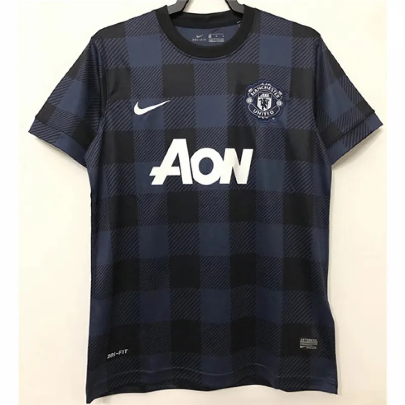 Camiseta retro de fuera de Manchester United 2013/14 - Azul