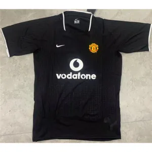 Maglia retro di trasferta di Manchester United 2003/04 - Nera