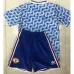 Maglia retro per bambini di Manchester United 1990 - 92 di trasferta - Azzurra