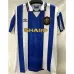Camiseta retro de fuera de Manchester United 1994 - 96 - Azul/Blanco