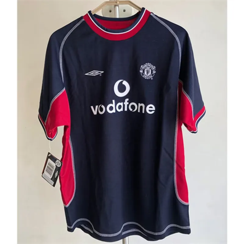 Maglia retro terza di Manchester United 2001/02 - Azzurra