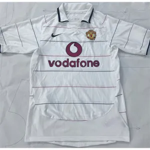 Maglia retro di trasferta di Manchester United 2004-06 - Bianca