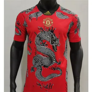 Maglia retro di Manchester United 2019/20 di casa edizione Drago - Rossa