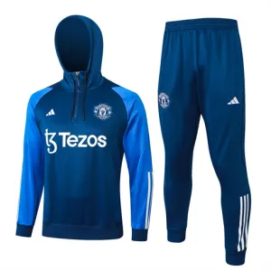 Manchester United Hooded Sports Suit 2024/25 Blue