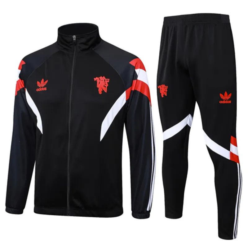 Chaqueta de deporte para niños de Manchester United 2024/25 Negro