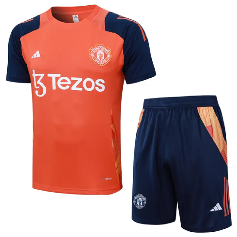 Manchester United Training Jersey + Shorts 2024/25 Orange
