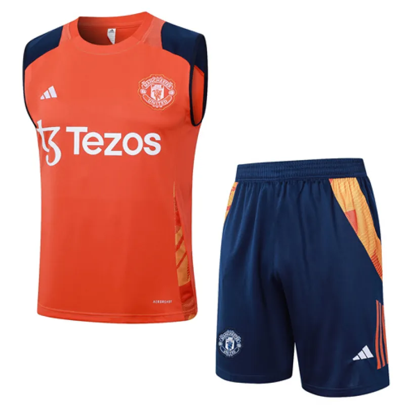 Jeu de short et de gilet de Manchester United 2024/25 Orange