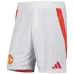 Manchester United 2024/25 Home Shorts - White
