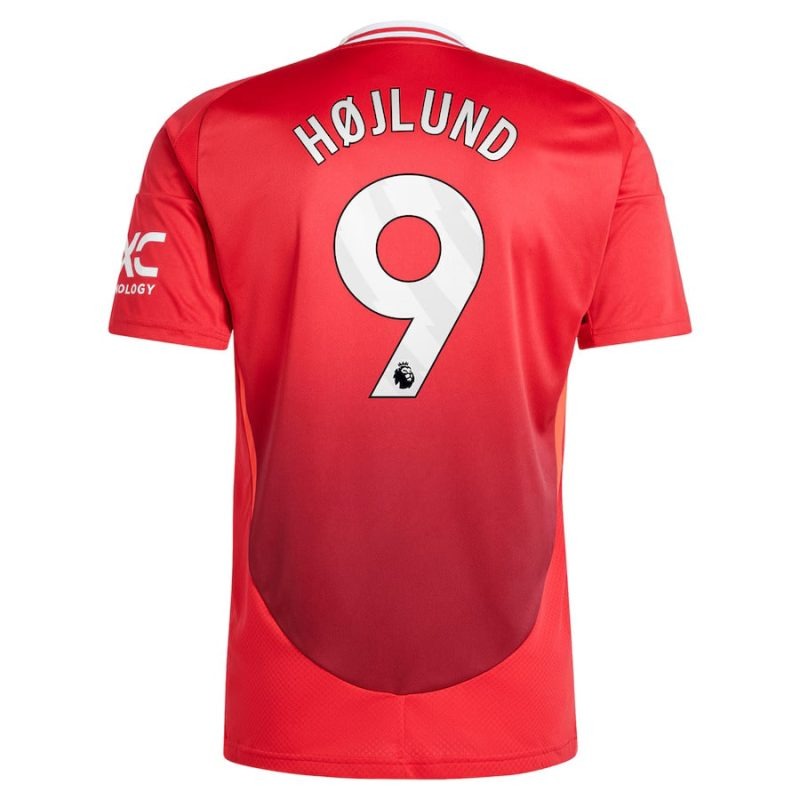 Set di maglia per bambini di casa di Manchester United con Højlund 2024/25 - Rosso