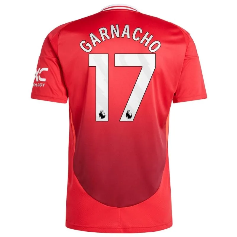 Garnacho Manchester United 2024/25 Home Kids' Jersey Set - Red