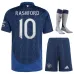 Set di maglia per bambini di trasferta di Manchester United con Rashford 2024/25 - Blu