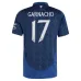 Garnacho Manchester United 2024/25 Away Kids' Jersey Set - Blue