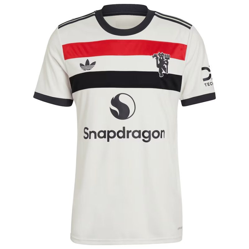 Conjunto de tercera camiseta para niños de Manchester United con Højlund 2024/25 - Blanco