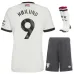 Conjunto de tercera camiseta para niños de Manchester United con Højlund 2024/25 - Blanco