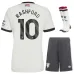Conjunto de tercera camiseta para niños de Manchester United con Rashford 2024/25 - Blanco