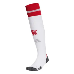 Manchester United 2024/25 Home Football Socks - White