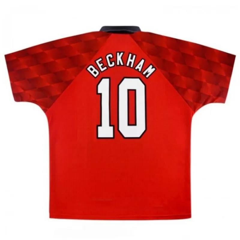 Beckham Manchester United Retro Jersey 1996-1998 Home - Red