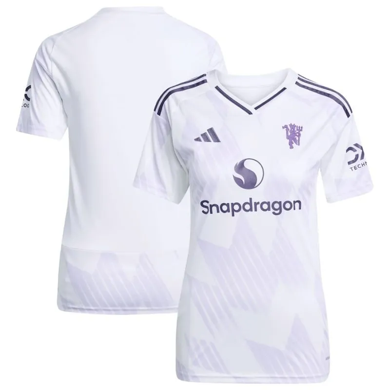 Maglia femminile in trasferta del Manchester United 2025/26 - Bianco