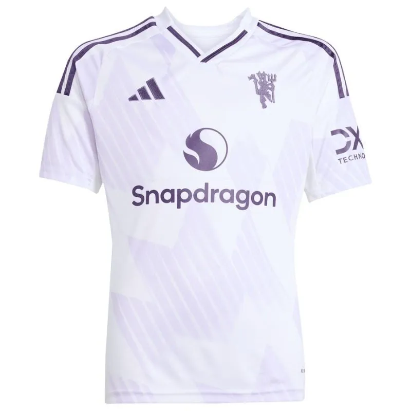 Set de camiseta infantil fuera de casa del Manchester United 2025/26 - Blanco