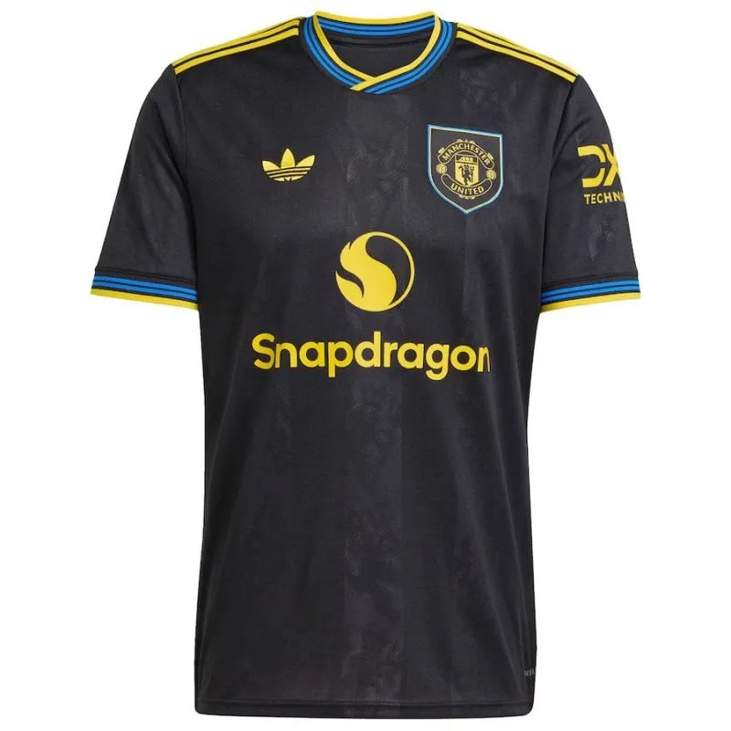 Manchester United 2025/26 Third Kids Kit Jersey - Black