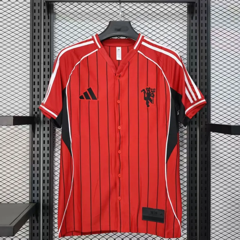 Manchester United 2025/26 Baseball Edition Player Jersey - Red