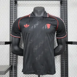Manchester United 2025/26 Player Version Jersey - Black