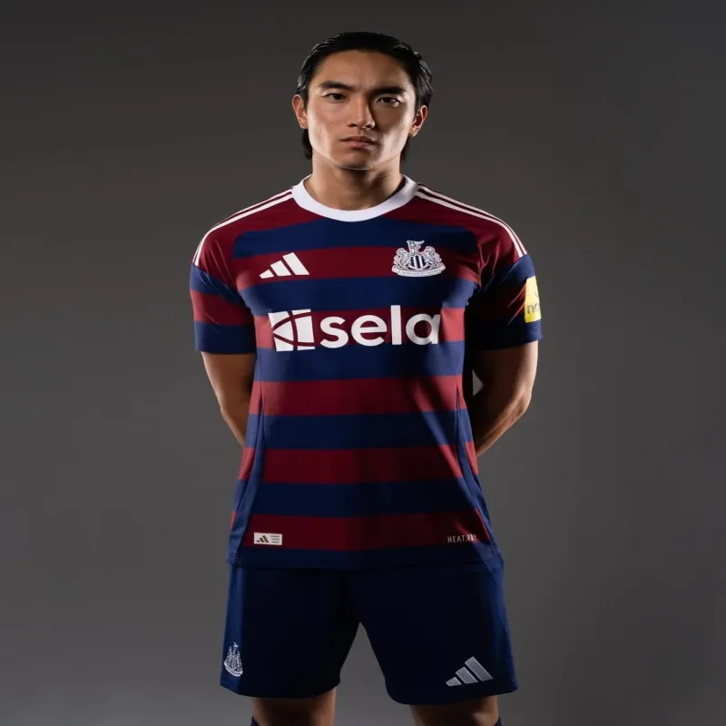 Maillot extérieur du joueur de Newcastle United 2024/25 - Rouge/Bleu