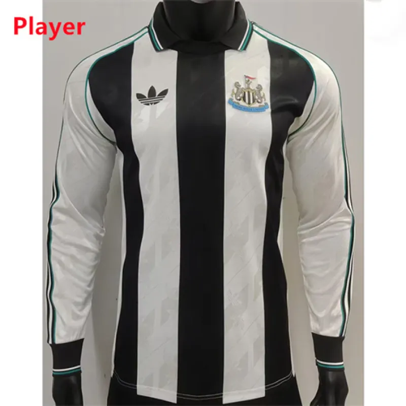 Maillot du joueur à manches longues édition spéciale de Newcastle United 2024/25 - Noir/Blanc