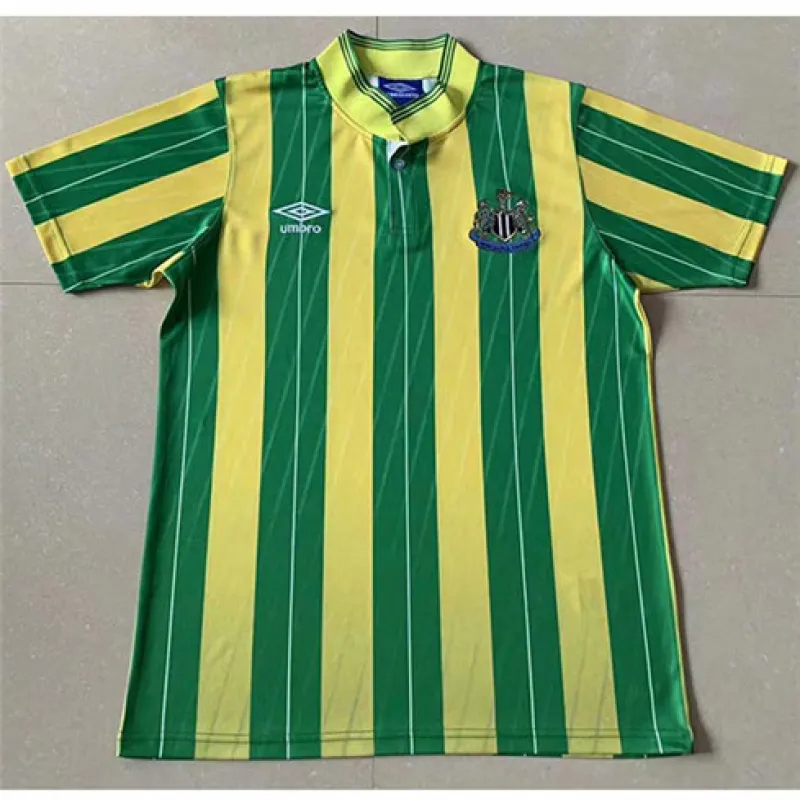 Maglia fuori casa retrò di Newcastle United 1988 - Giallo/Verde