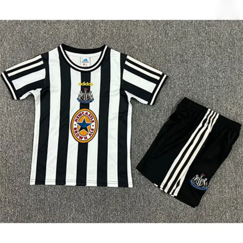 Maglia retrò di casa per bambini di Newcastle United 1997-99 - Nero/Bianco