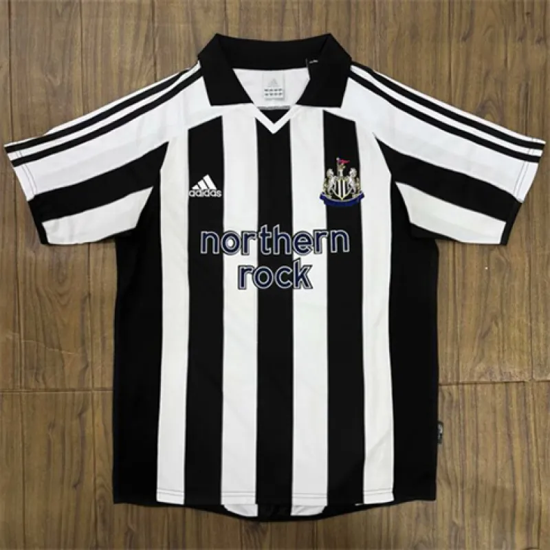 Maillot domicile rétro de Newcastle United 2003-05 - Noir/Blanc