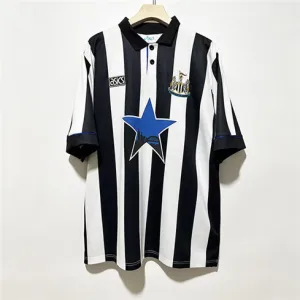 Newcastle United 1993-95 Retro Home Jersey - Black/White