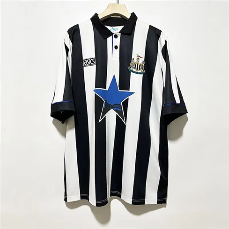 Maglia di casa retrò di Newcastle United 1993-95 - Nero/Bianco