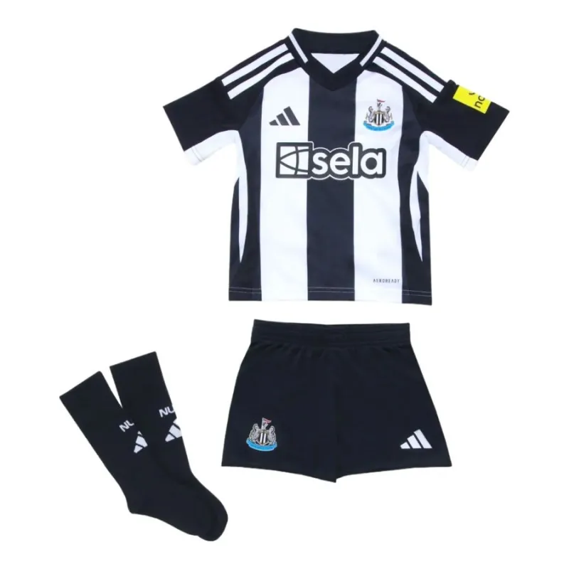 Newcastle United Kinder-Trikotsatz 2024/25 Heimspiel - Schwarz/Weiß