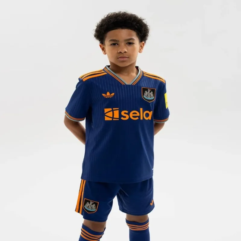 Newcastle United 2025/26 Drittes Kinder-Trikot - Blau